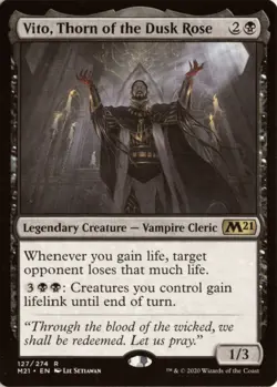 Vito, Thorn of the Dusk Rose 127 M21 Core Set 2021 NM - Image 1