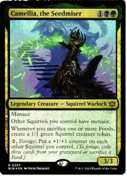 Camellia, the Seedmiser 207 R Bloomburrow NM Foil MTG - Image 1