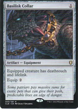 MTG: Commander Legends: Baldur's Gate: Basilisk Collar: Lightly Played Condition - Image 1