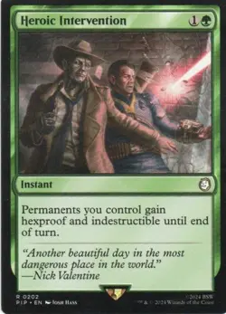 MTG: Fallout: Heroic Intervention: Lightly Played Condition - Image 1