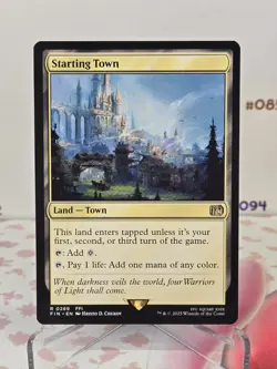 MTG Starting Town (Regular) Final Fantasy Magic The Gathering *Damaged* - Image 1