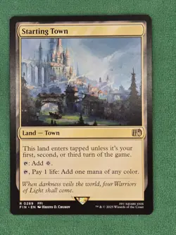 MTG Starting Town (Regular) Final Fantasy Magic The Gathering *Damaged* - Image 2