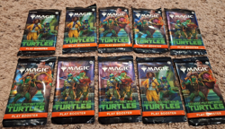 Magic The Gathering Teenage Mutant Ninja Turtles Booster Pack Lot of 10 - Image 1