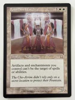 Fountain Watch Mecadian Masques Light Play MTG Magic the Gathering - Image 1