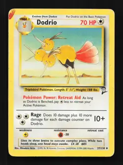 Dodrio 37/130 HP Base Set 2 English Pokemon Card TCG - Image 1