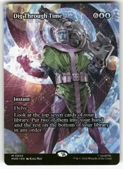Dig Through Time (Borderless) 54 Marvel Universe Eternal-Legal MTG NM - Image 1