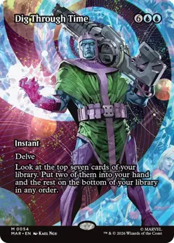 Dig Through Time (Borderless) 54 Marvel Universe Eternal-Legal MTG NM - Image 3