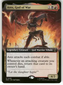 Ares, God of War (Extended Art) 418 Marvel Super Heroes Magic: The Gathering NM - Image 1