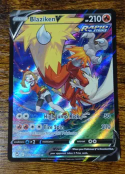 Blaziken V TG14/TG30 Silver Tempest Trainer Gallery Pokemon Card MINT Pack Fresh - Image 1