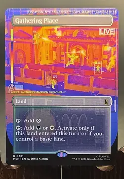 Gathering Place (Borderless) Marvel Super Heroes MTG Regular Near Mint - Image 1