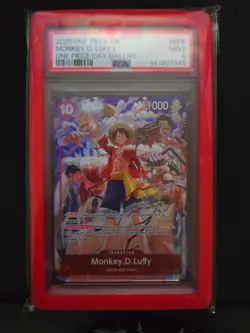 2025 ONE PIECE PROMOS ONE PIECE DAY DALLAS #006 MONKEY D. LUFFY PSA 9 - Image 1