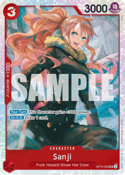 Sanji OP10-005 Foil ** Royal Blood ** English One Piece TCG - Image 1