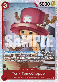 Tony Tony.Chopper (007) OP08-007 Foil ** Two Legends ** English One Piece TCG - Image 1