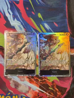 Nami SR OP15-086 + Nami Rare x2 Lot One Piece Adventure on Kami's Island - Image 1
