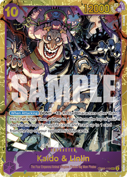 Kaido & Linlin OP08-119 Foil ** Two Legends ** English One Piece TCG - Image 1