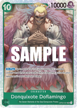 Donquixote Doflamingo (031) OP04-031 Foil ** OP-04 ** English One Piece TCG - Image 1