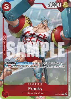 Franky (Parallel) ST21-011 Foil ** ST-21 ** English One Piece TCG - Image 1