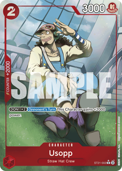 Usopp (Parallel) ST21-002 Foil ** ST-21 ** English One Piece TCG - Image 1