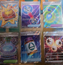 Pokemon TCG Full Art Trainer/Item Lot - 6 Cards (Phantasmal Flames & Mega Ev.-NM - Image 1