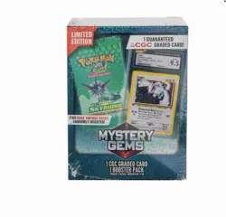 Mystery Gems Pokemon TCG Mystery Gems Box Limited Edition CGC Card + Booster - Image 2