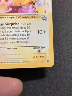 Birthday Pikachu 24 Celebrations 25th Anniversary Collection Pokemon TCG Card NM - Image 2