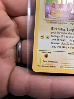 Birthday Pikachu 24 Celebrations 25th Anniversary Collection Pokemon TCG Card NM - Image 3