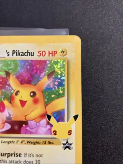 Birthday Pikachu 24 Celebrations 25th Anniversary Collection Pokemon TCG Card NM - Image 5