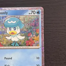 Quaxly 003/015 McDonald's Promo 2023 Holo Pokemon TCG Card LP - Image 5