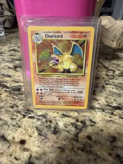 Pokemon TCG Charizard Holo Rare Card 4/102 - Image 1