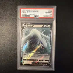 PSA 10 Lugia V Silver Tempest Holo SWSH Pokemon Card 2022 138/195 - Image 1