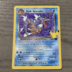 Pokemon Celebrations Dark Gyarados Holo Rare Card 8/82 25th Anniversary LP - Image 1