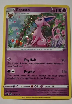 Espeon SWSH174 SWSH: Sword & Shield Promo Cards Holo - Image 1