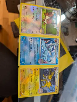 Pokemon TCG Sword & Shield Promo Holo Eevee Vaporeon Jolteon Card Lot - Image 2