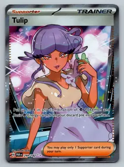 Pokemon Card TCG - Tulip 244/182 Full Art Trainer Ultra Rare Paradox Rift NM - Image 1