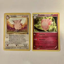 Pokemon Card Lot of 6 Clefable Mixed Condition Vintage - Modern 1999 - 2024 - Image 3