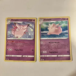 Pokemon Card Lot of 6 Clefable Mixed Condition Vintage - Modern 1999 - 2024 - Image 4