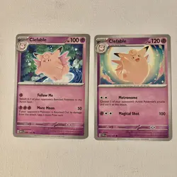 Pokemon Card Lot of 6 Clefable Mixed Condition Vintage - Modern 1999 - 2024 - Image 5