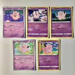 Clefairy & Clefable Pokemon Card Lot x10 - Mixed Sets / Great Condition + Cleffa - Image 2