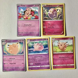 Clefairy & Clefable Pokemon Card Lot x10 - Mixed Sets / Great Condition + Cleffa - Image 4