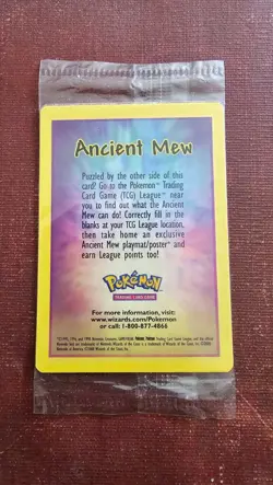 Ancient Mew SEALED Pokemon TCG Unopened 2000 Movie Promo Holo Card - VERY RARE - Image 2