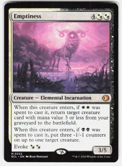 Emptiness 222 Mythic Lorwyn Eclipsed Magic: The Gathering Lightly Played - Image 2