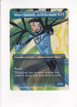 MAGIC THE GATHERING MTG MARVEL SUPER HEROES MISTER FANTASTIC BORDERLESS - Image 1