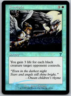 Starlight 49 Uncommon 7th Edition Magic: The Gathering Foil Lightly Played - Image 1