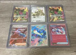 Lot of 25 SCR/SFA/SVI/TEF/JTG Top Loader Rare or Higher Pokemon Cards - Image 2