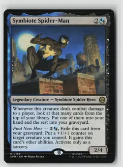 Symbiote Spider-Man 156 Rare Marvel's Spider-Man Magic: The Gathering Near Mint - Image 1