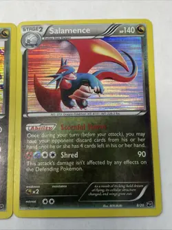 Pokemon Dragon Vault Lot Rayquaza Salamence Holo 11/20 8/20 Played - Image 3