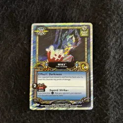 Yu Yu Hakusho TCG Hiei the Stern U5 Dark Tournament NM Unlimited Foil Card - Image 1