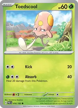 Toedscool 016/182 Paradox Rift Pokemon Card NM - Image 1