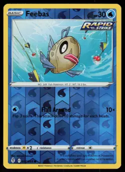Feebas 037/203 Common Evolving Skies Pokemon Reverse Holo Lightly Played - Image 1