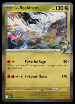 N's Reshiram 116/159 Rare Journey Together Pokemon Reverse Holo Near Mint - Image 1